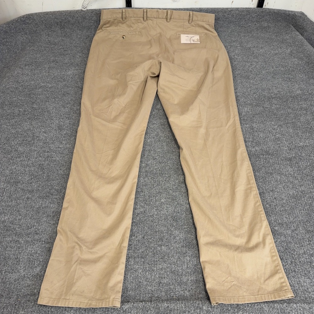 Peter Millar Pants Men 40x36 Khaki Tan Soft Touch Twill Chino Pima Cotton NEW - Picture 10 of 12